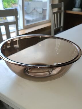Pyrex Smoky Brown Glass Mixing Bowl